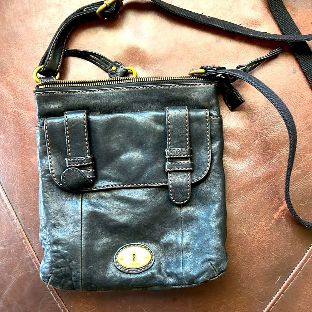 Vintage Crossbody purse in black